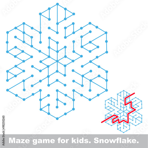 Search the way. Kid maze game.