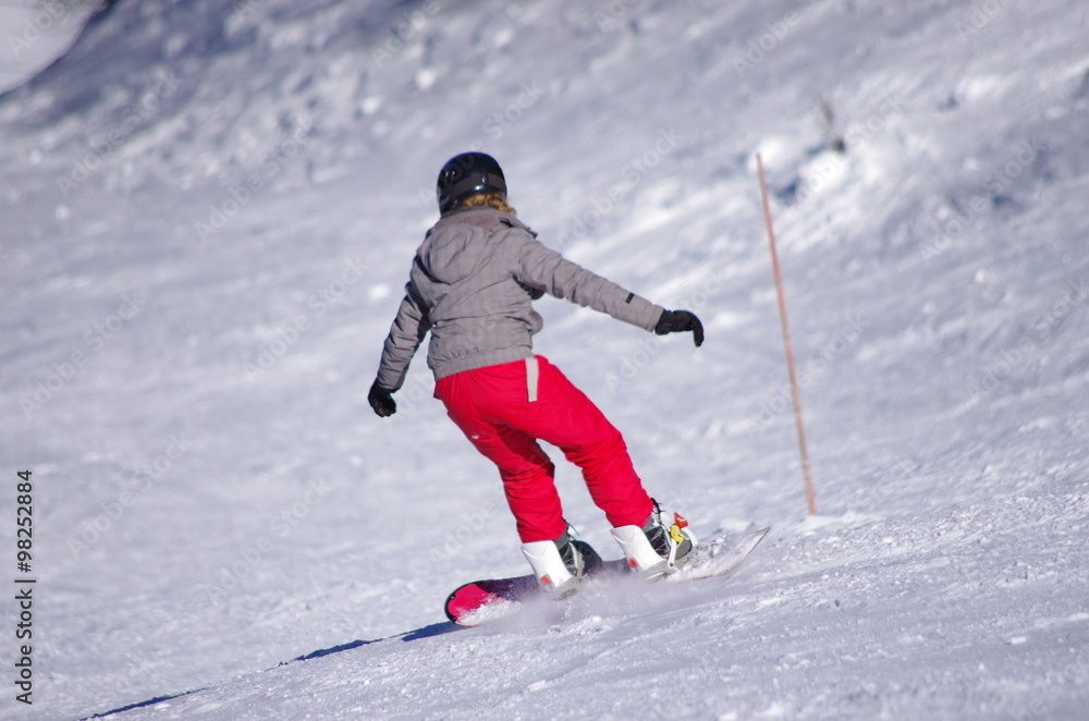 sports d'hiver - snowboard