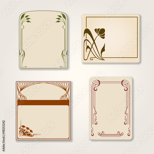 Vector set of vintage labels.