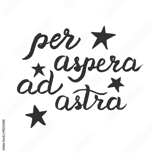'Per aspera ad astra' poster