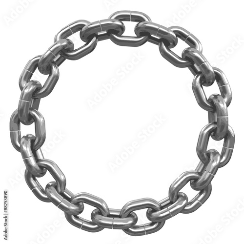 chain links united in ring photo