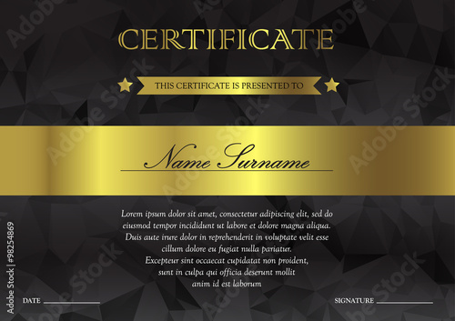 Certificate and diploma template