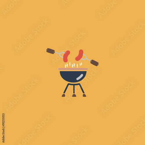 Grill Or Barbecue Icon