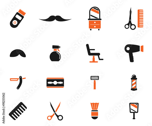 Barbershop simply icons