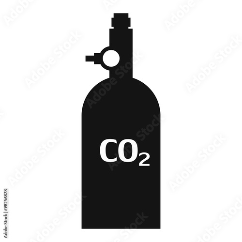 Gas hand grenade simple icon