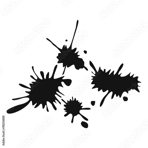 Paintball blots simple icon