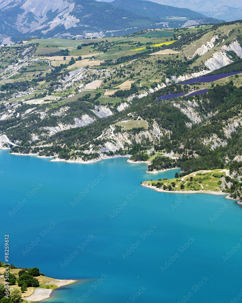 Lake of Serre-Poncon (French Alps)