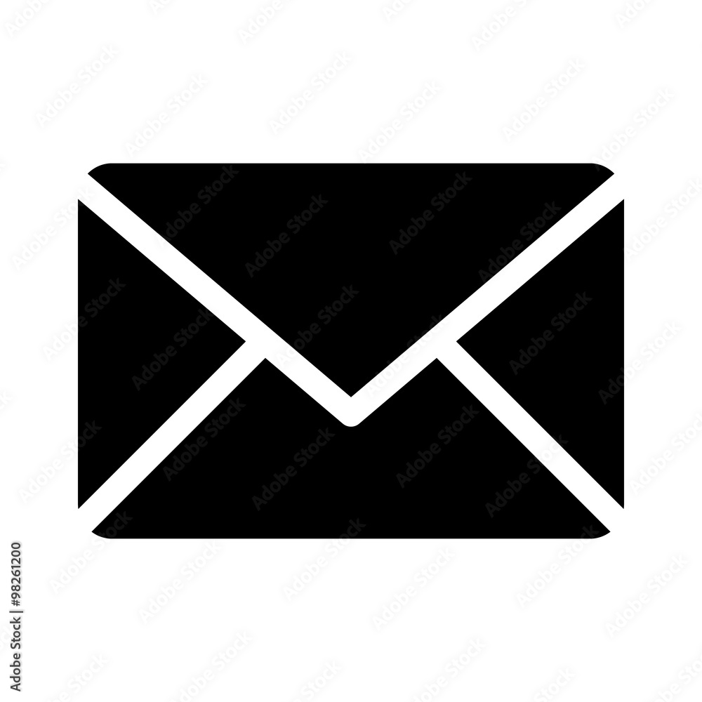 Message envelope flat icon for apps and websites Message envelope flat icon for apps and websites