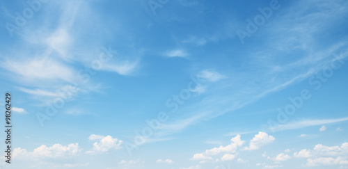 Fotografie, Obraz white cloud on blue sky