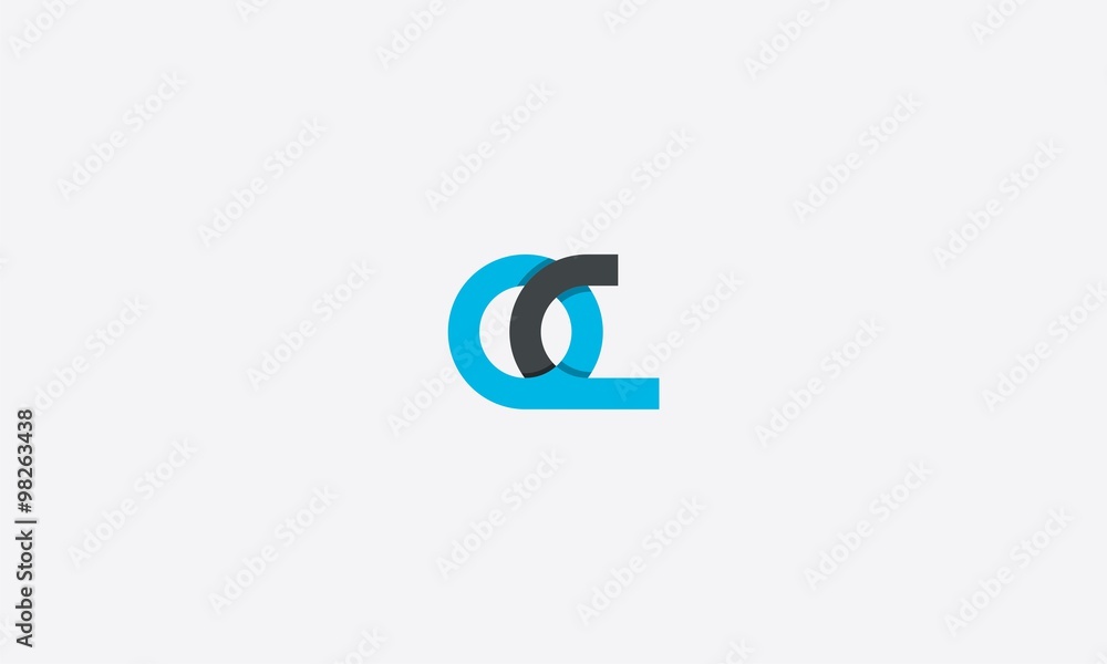 initial oc Logo Business Concept initial oc Logo Business Concept