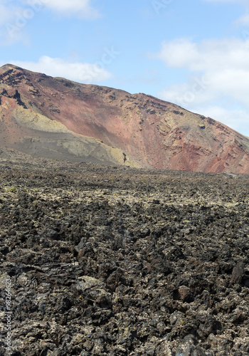 Timanfaya National Park in Lanzarote, Canary Islands, Spain