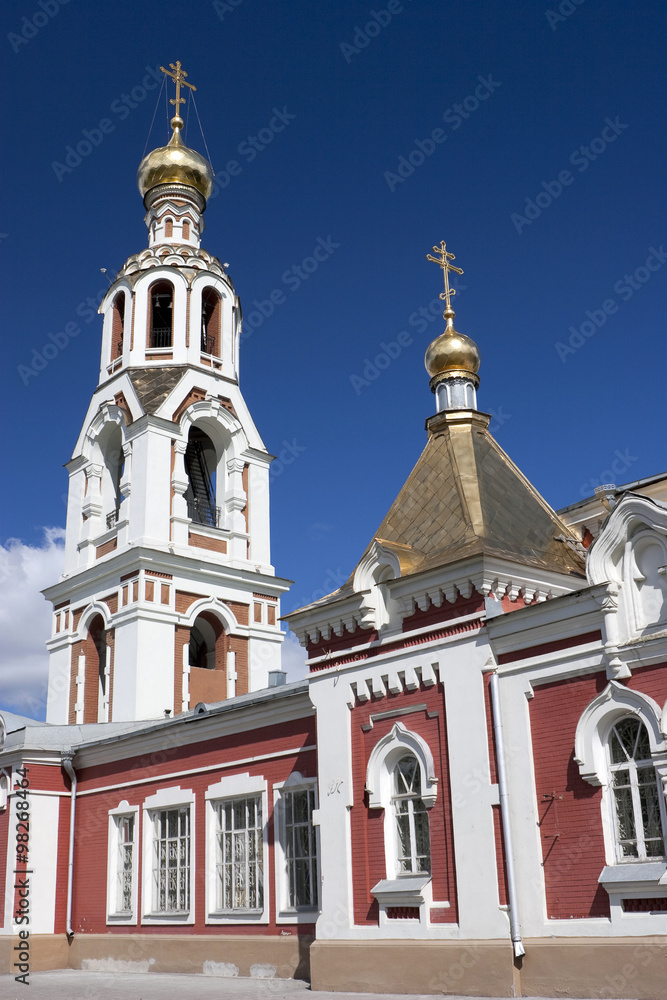 Orthodox Cathedral - The Church of St. Barbara in Kazan (Tatarstan, the Russian Federation)