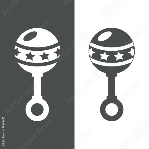 Icono plano sonajero #1