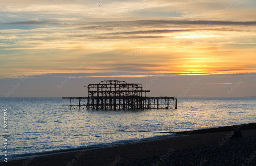 Remains of the west pier.