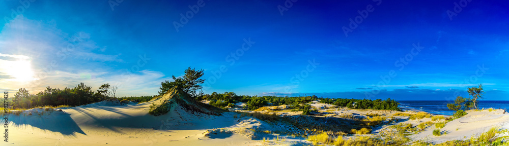 Obraz premium Panorama pejzaż morski
