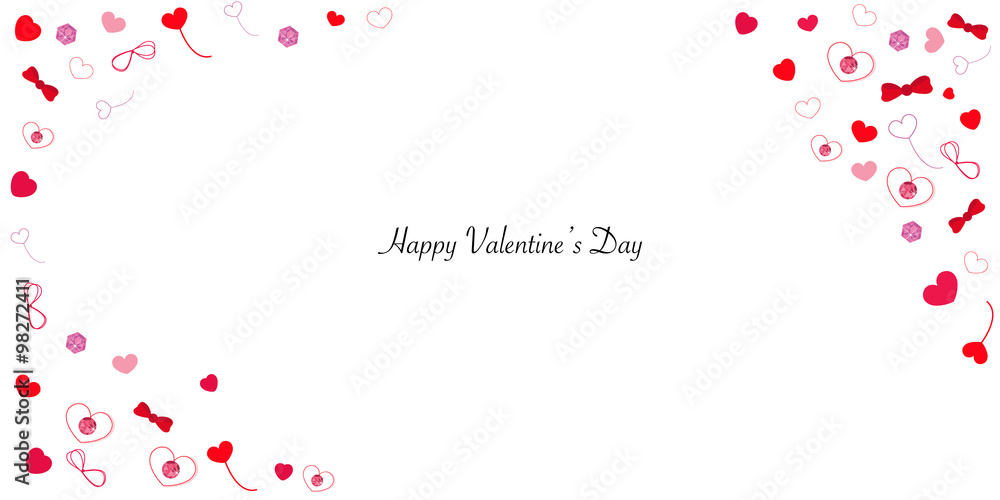 Happy Valentine's day card hearts greeting card