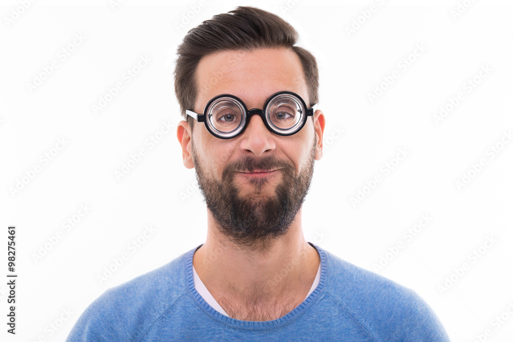 Man making a funny face