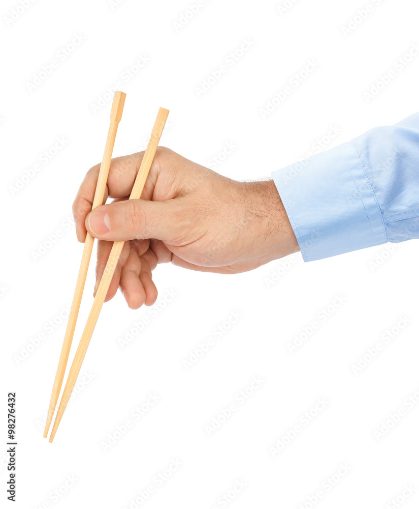 Hand with chopsticks