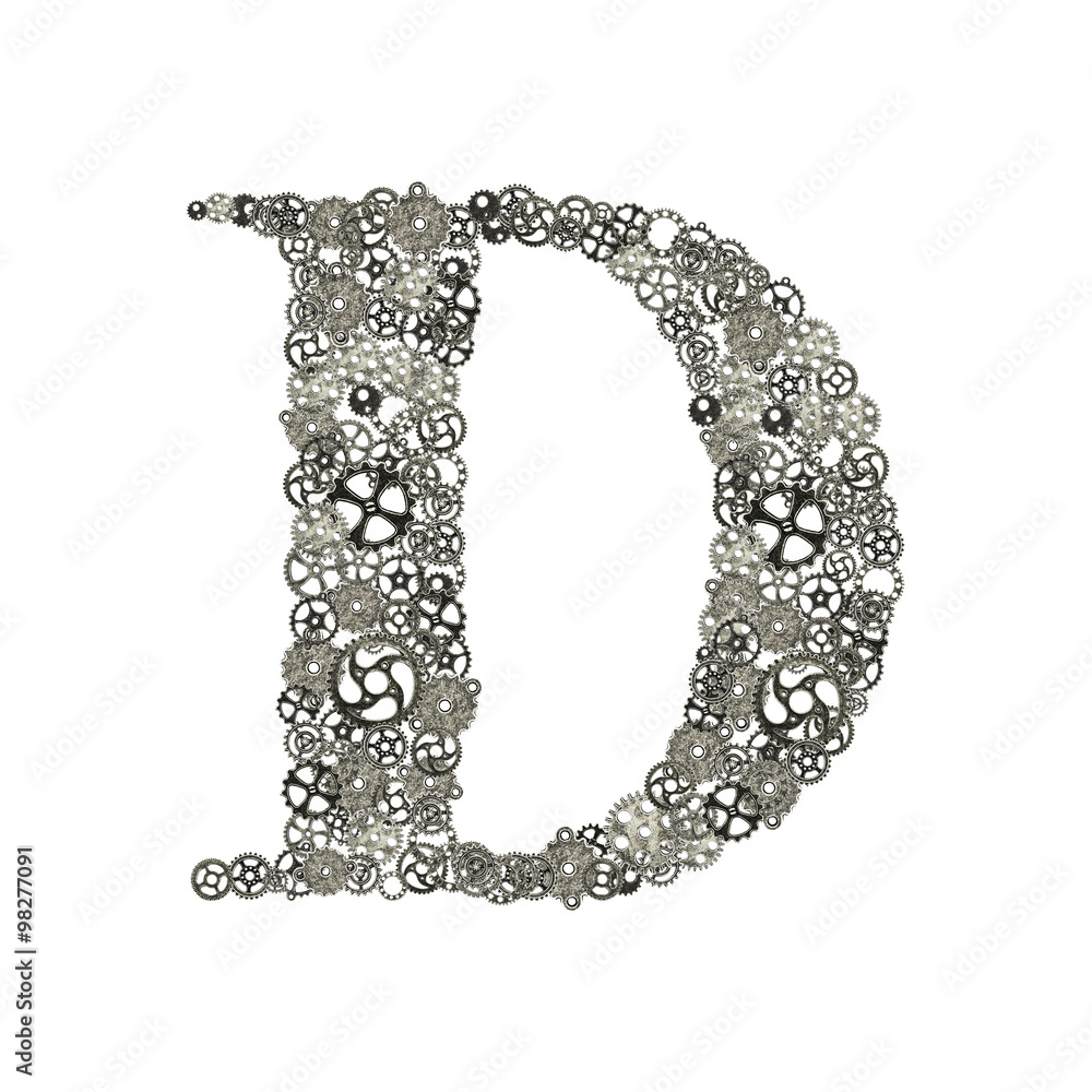 alphabet , gears arrangement shape of alphabet alphabet , gears arrangement shape of alphabet