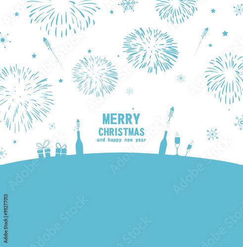 Weihnachten Silvester Feuerwerk