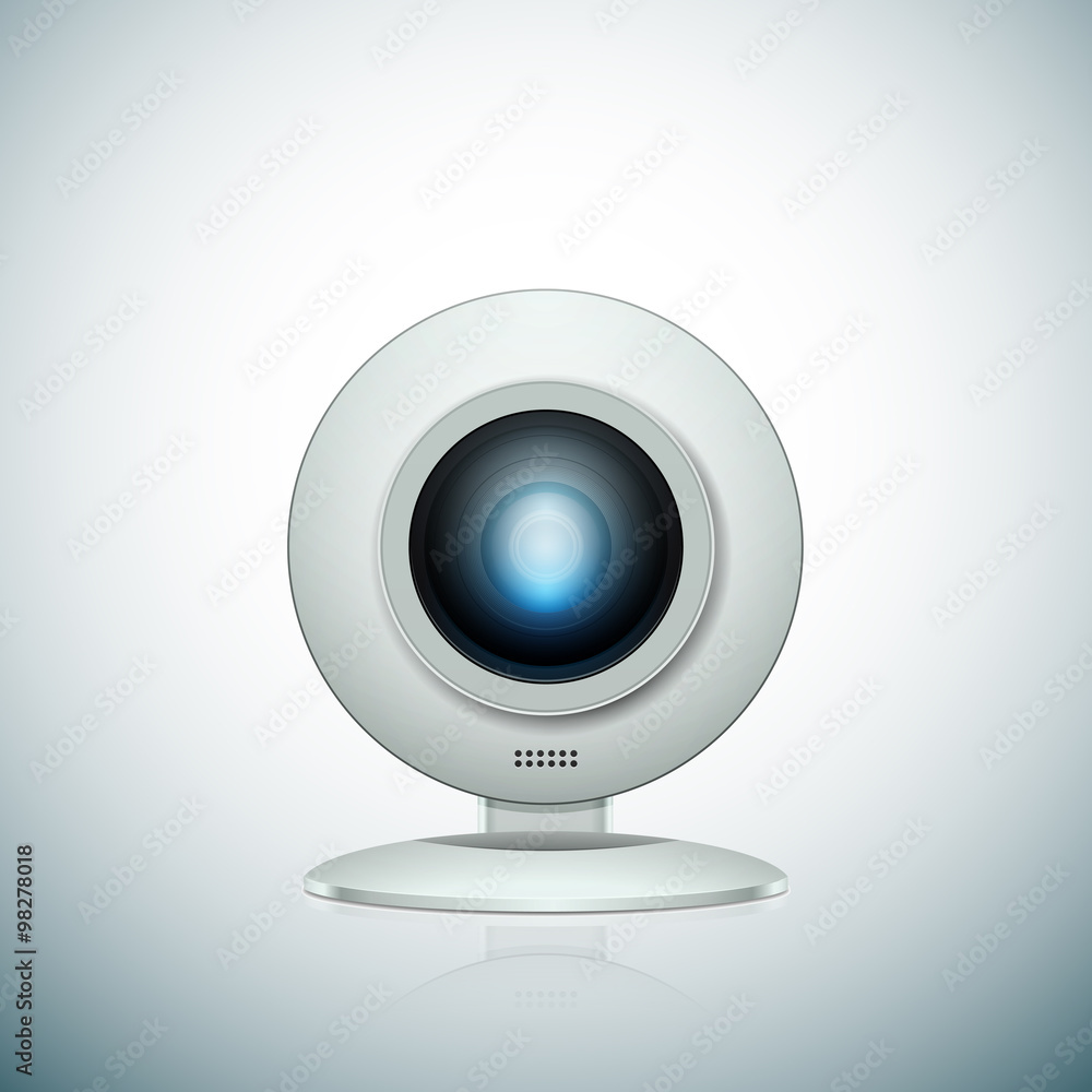 Web Camera realistic illustration Web Camera realistic illustration