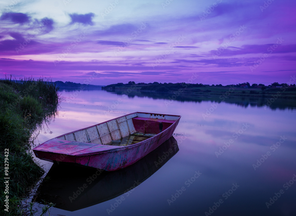 Romantic Time on Lake