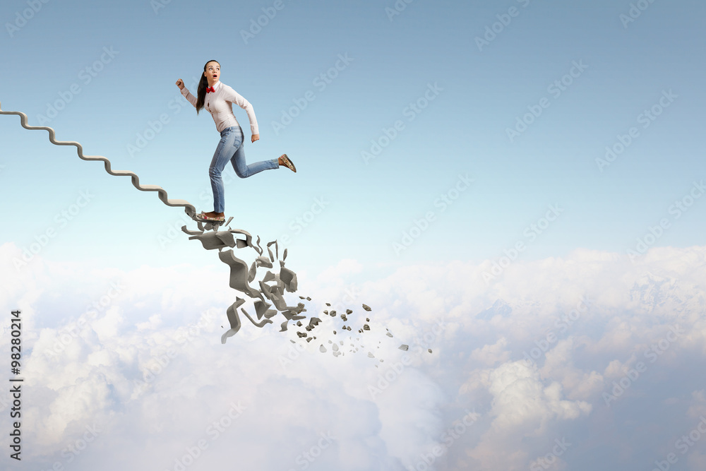 Up the ladder overcoming challenges Up the ladder overcoming challenges