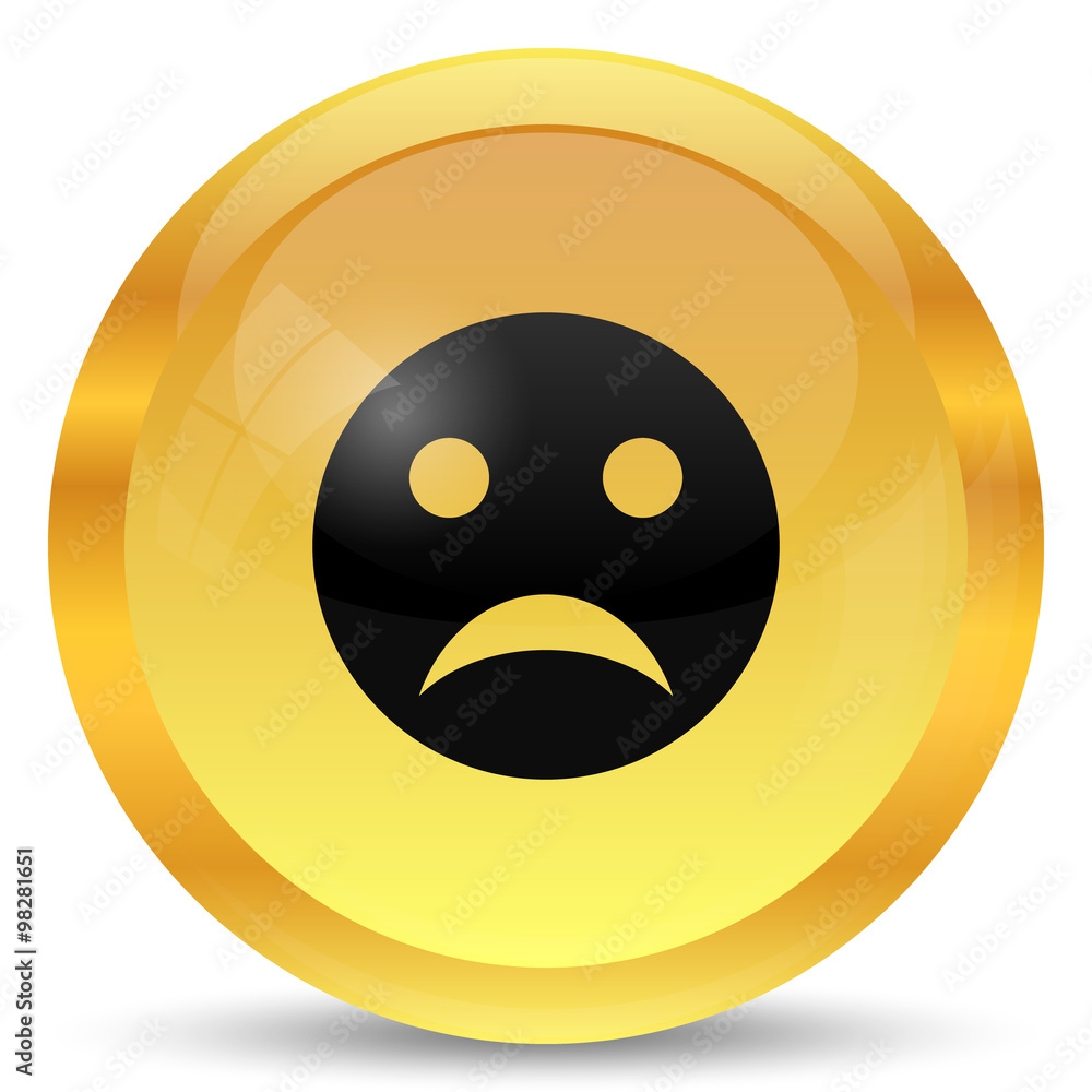 Fototapeta premium Sad smiley icon