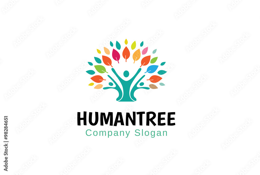 Human Tree Design Illustration