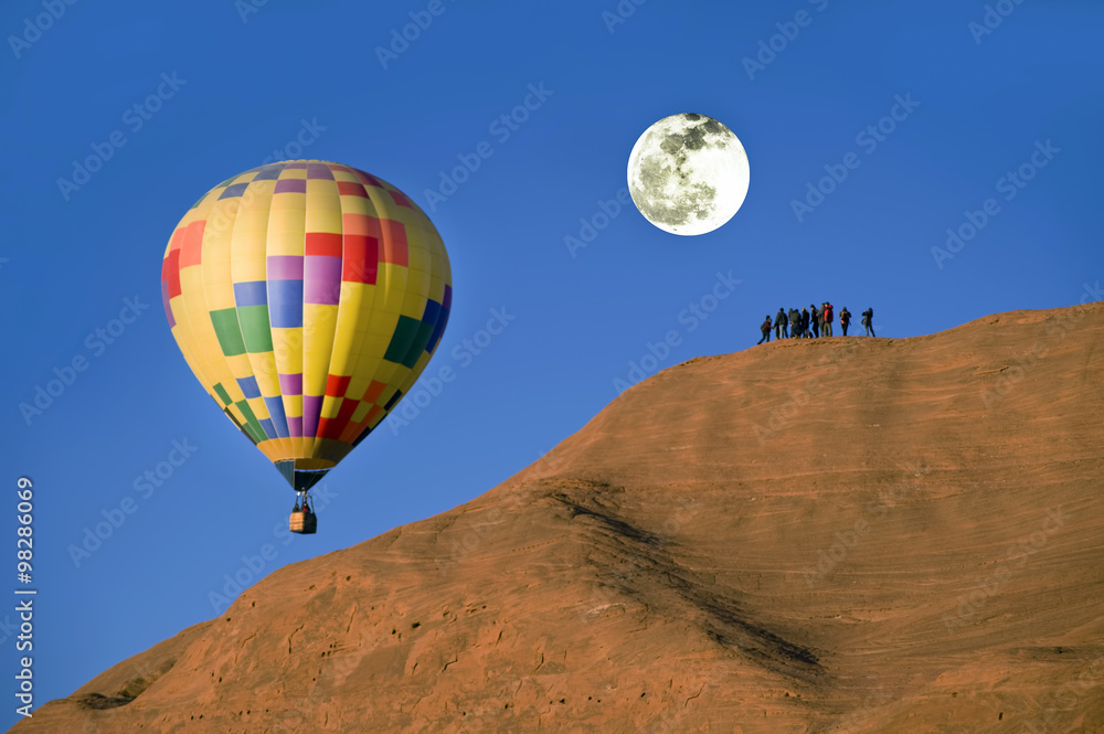 Naklejka premium Hot Air Balloon.