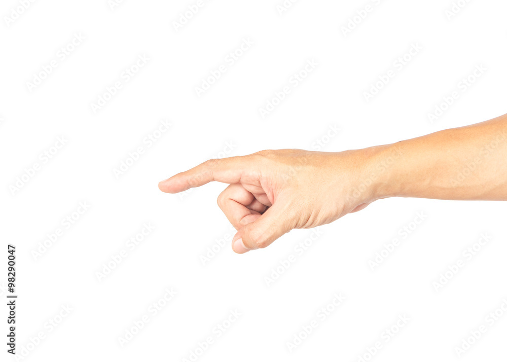 Hand isolated on white background with clipping path Hand isolated on white background with clipping path