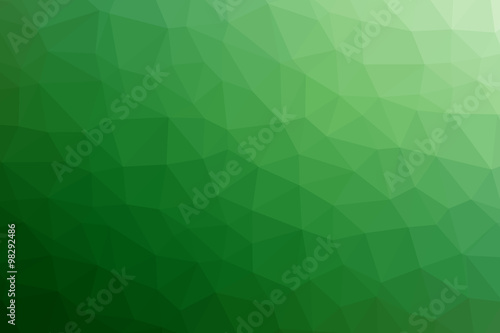 green abstract background of triangles low poly