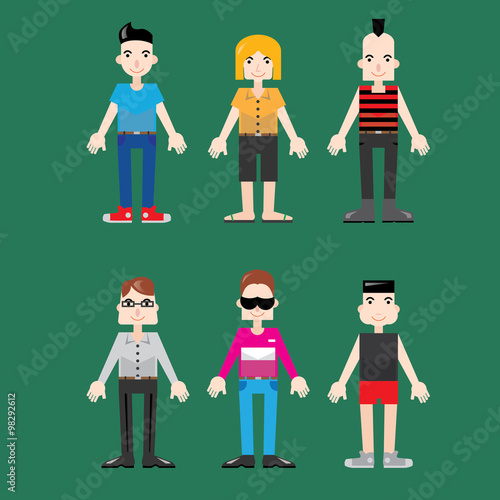 Man characters - teens and young adults