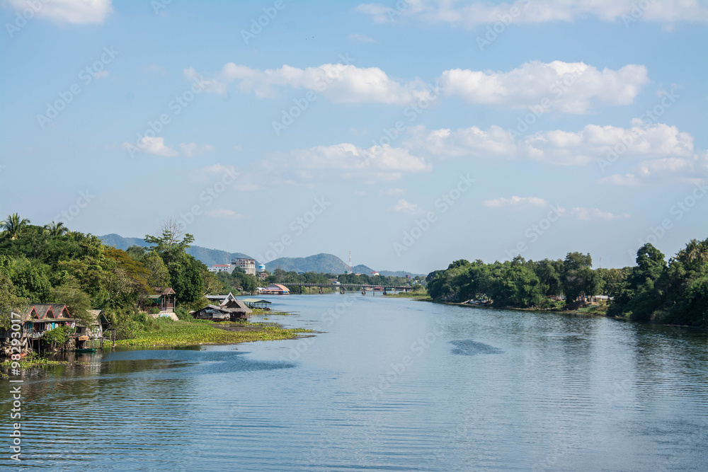 Fototapeta premium River Kwai. Kanchanaburi of Thailand.