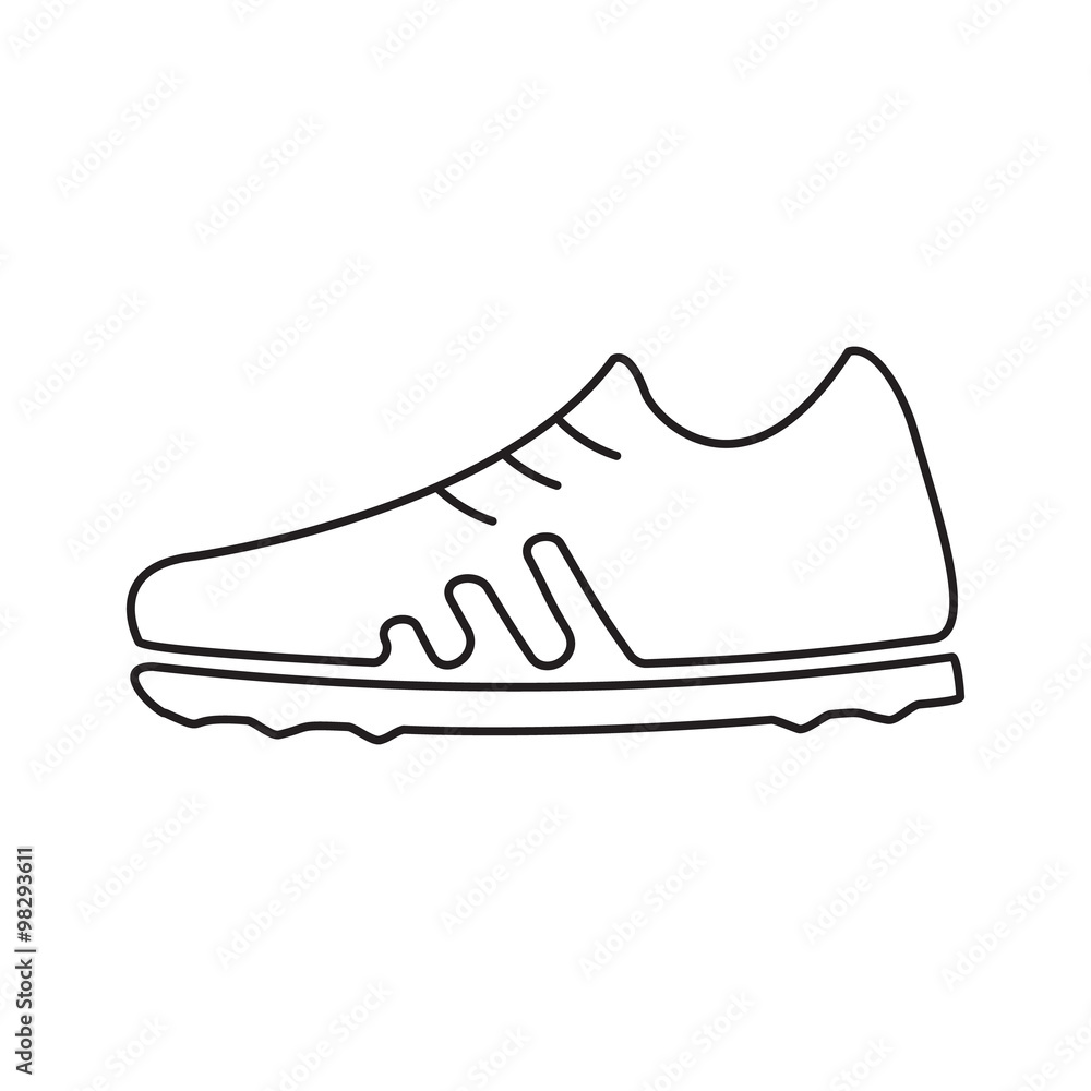 Football boots line icon Football boots line icon