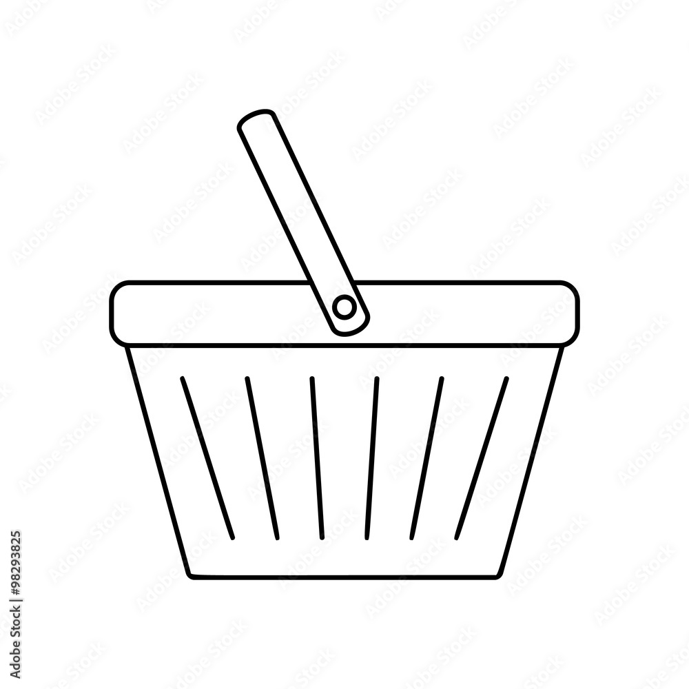 Shopping basket line icon Shopping basket line icon