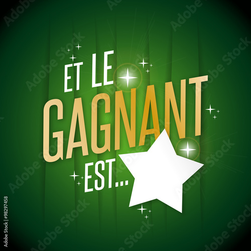 Et le gagnant est...
