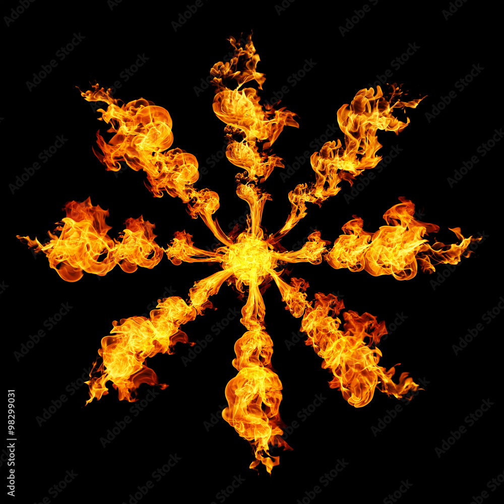 Fire flames collection isolated on black background Fire flames collection isolated on black background