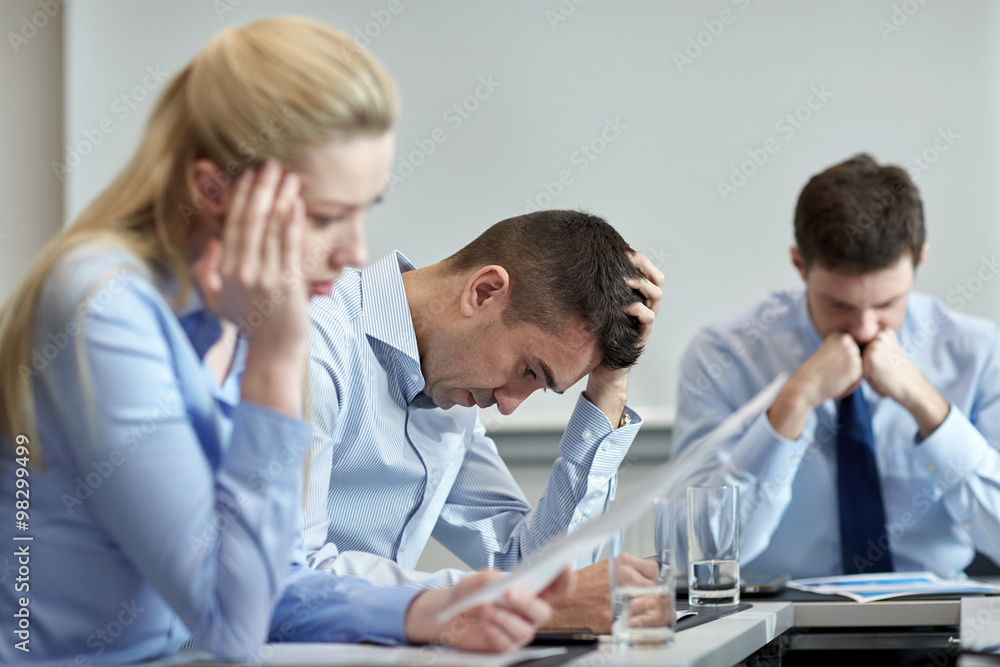 business people having problem in office business people having problem in office