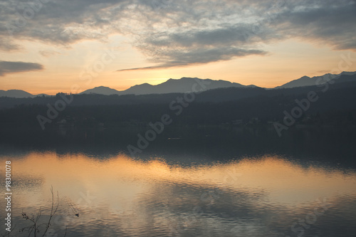 Tramonto sul lago di Avigliana