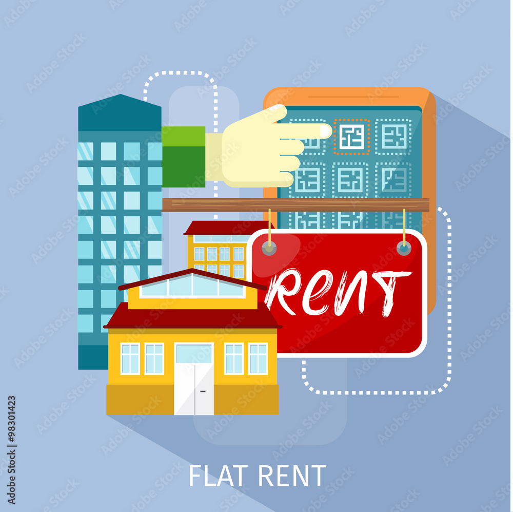 Flat Rent Price Design Concept