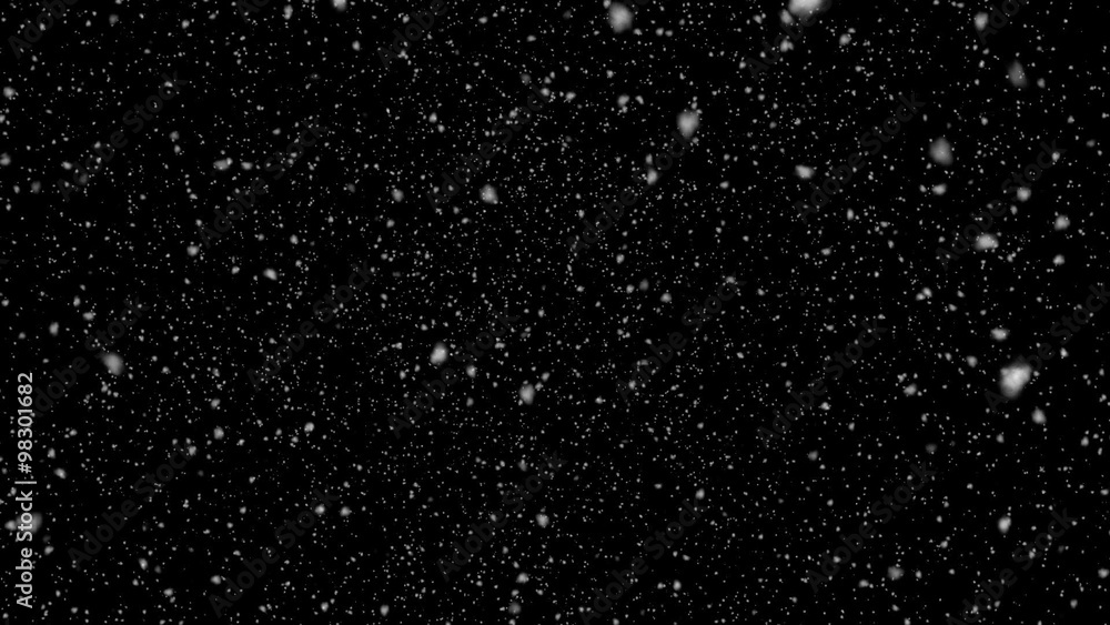 Beautiful Snowfall Background - Seamless Loop