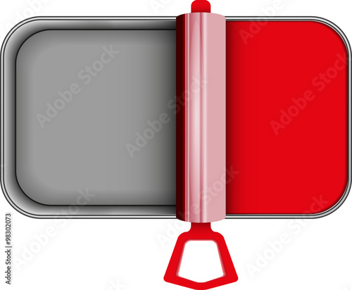 Canned abstract vector illustration isolated eps 10