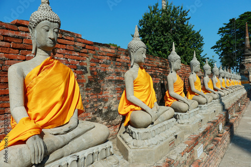 Wat Yai Chai Mongkhon Temple in Ayutthaya  Thailand