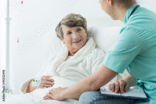 Senior woman and carer
