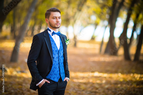 Portrait of a beautiful groom
