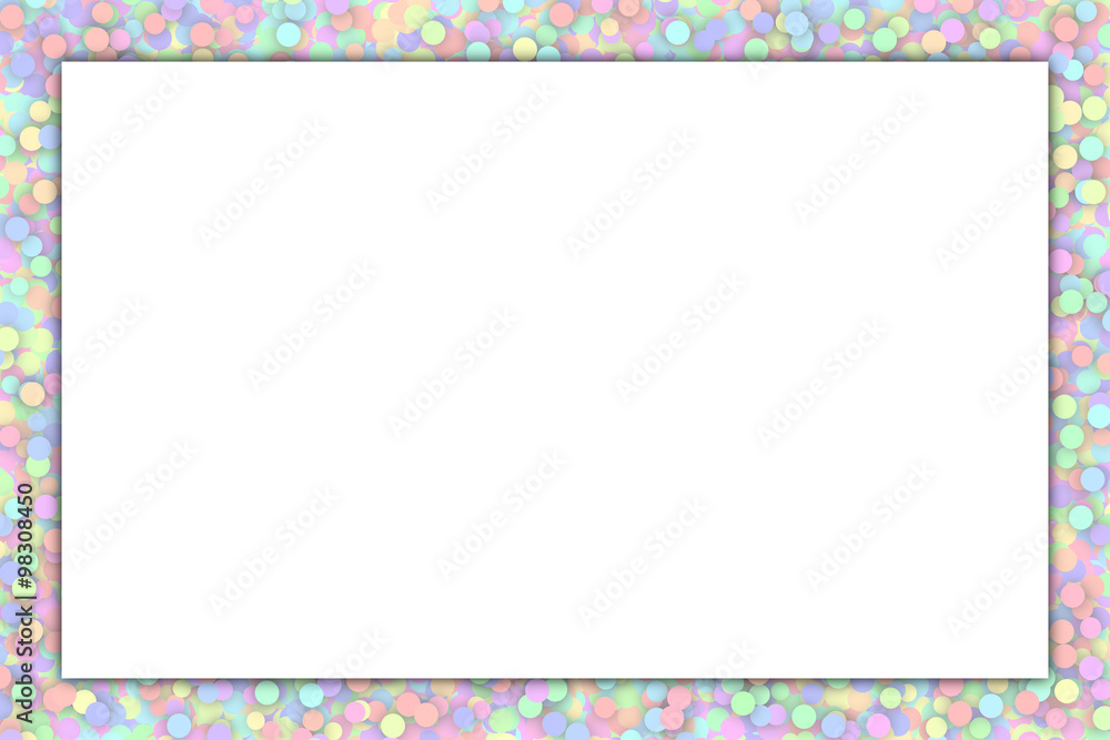 Konfetti Hintergrund mit Textfreiraum für Karte, Flyer oder Plakat 