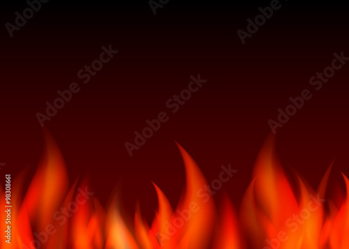 Fire vector background.