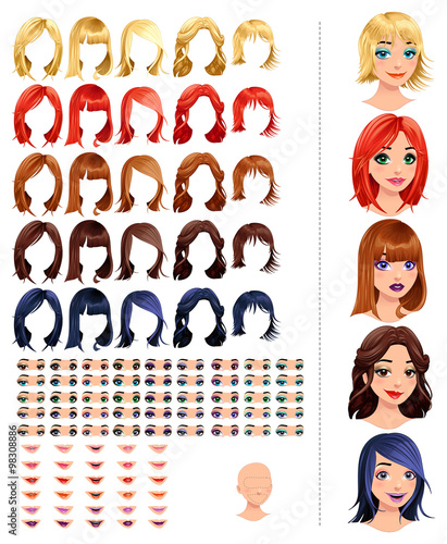 Fashion female avatars