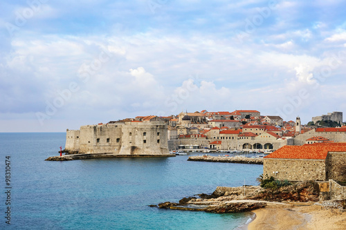 View of the Old City of Dubrovnik in the morning light, Croatia